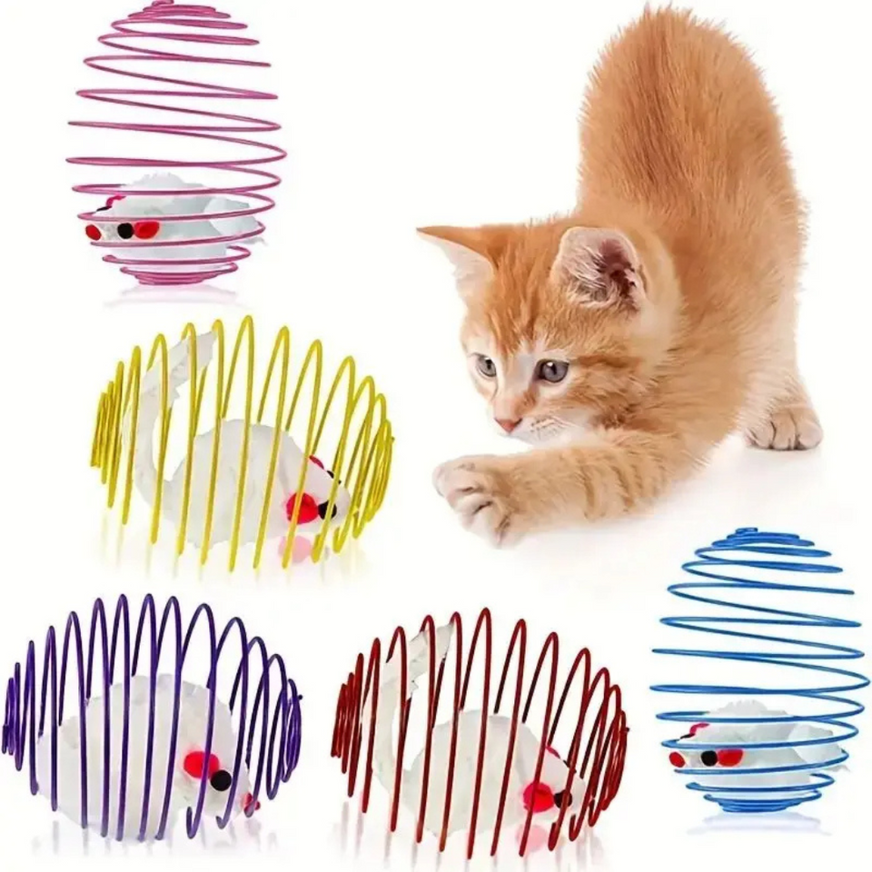 Brinquedo Mola Elástica para Gatos - StretchBall - imagem 1