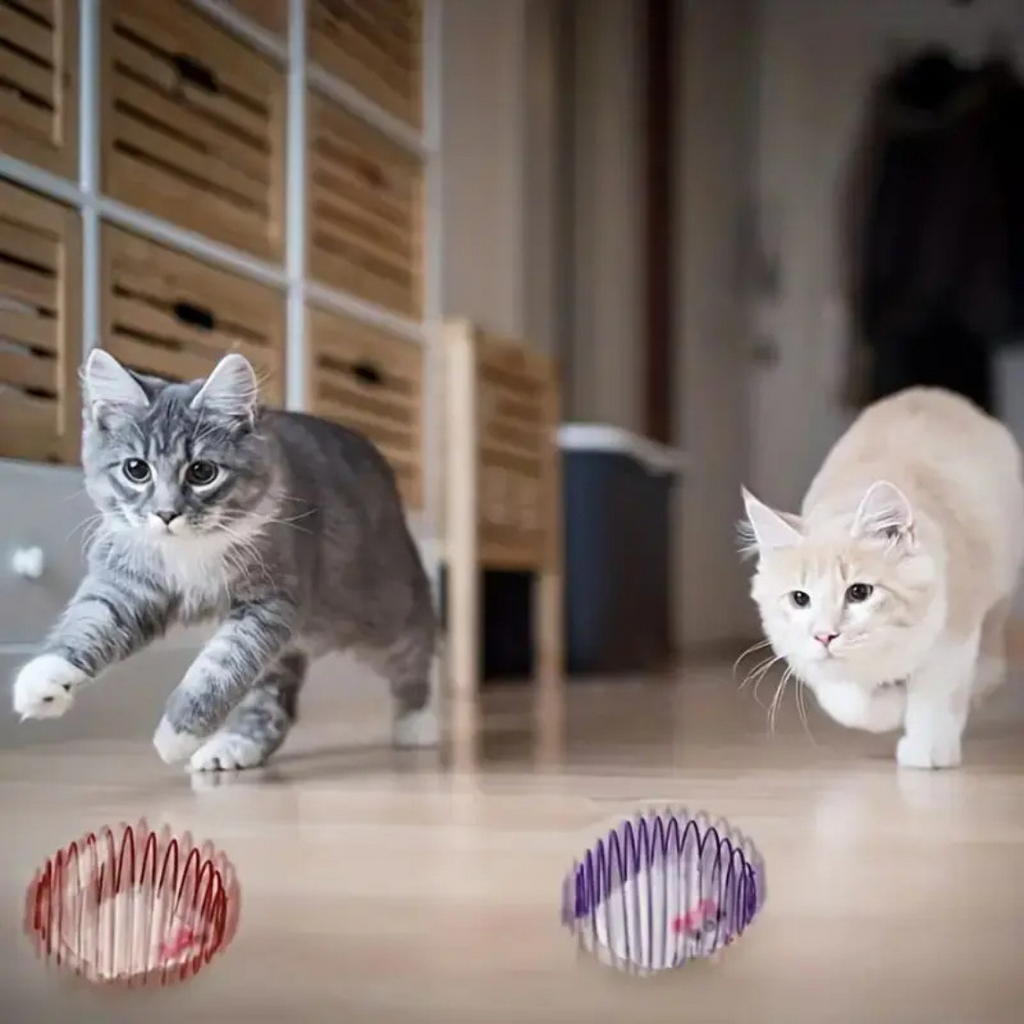 Brinquedo Mola Elástica para Gatos - StretchBall™
