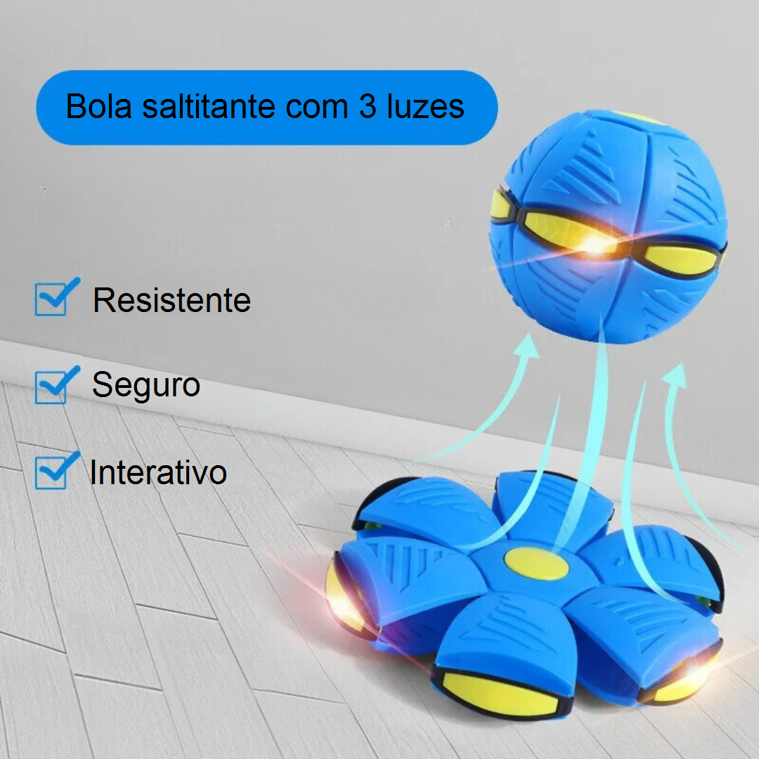 Bola Mágica Interativa com Luzes para Pets – Diversão Sem Fim