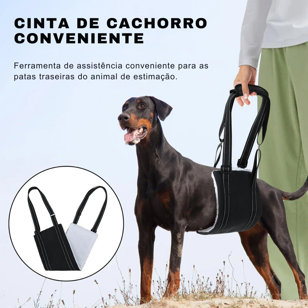 Suporte Sling Apoio para Cachorros com Dificuldade de Caminhar Lesão - Arnês