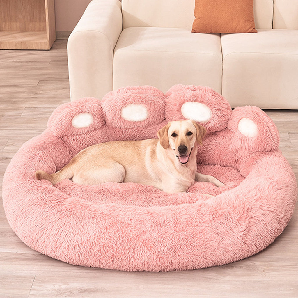 Cama Anti Ansiedade em Formato de Pata para Cachorro e Gato - Pet Pawzy™