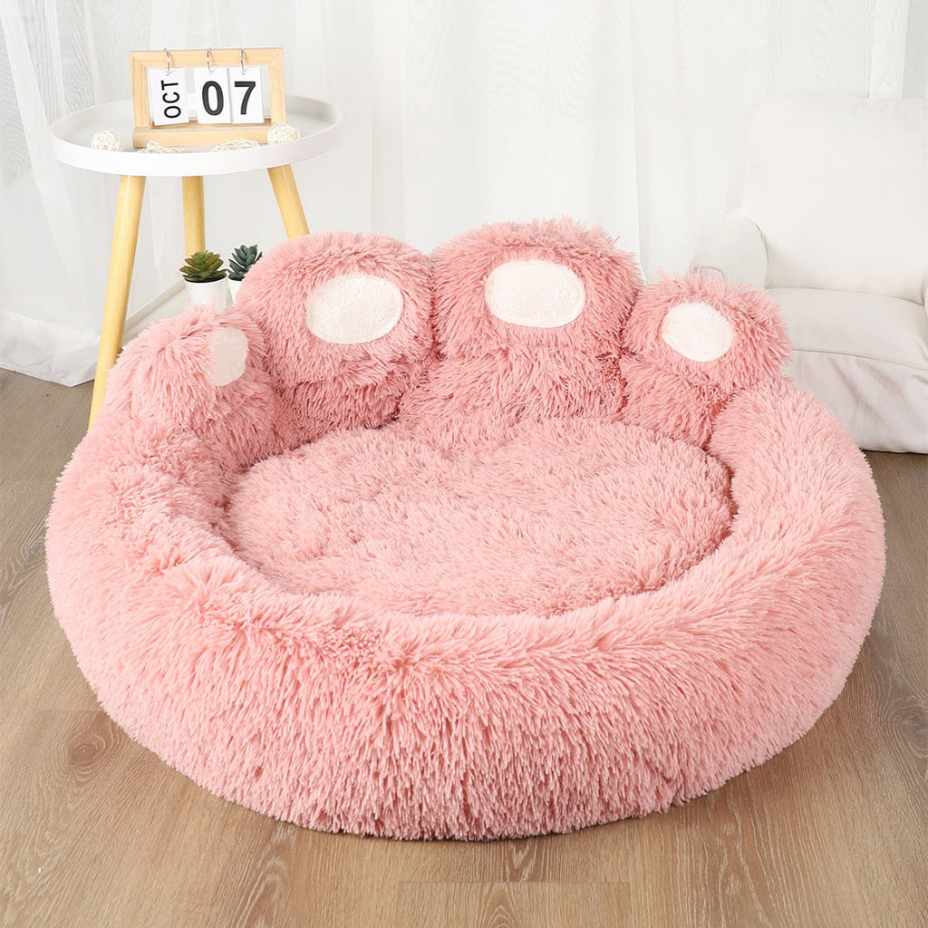 Cama Anti Ansiedade em Formato de Pata para Cachorro e Gato - Pet Pawzy™