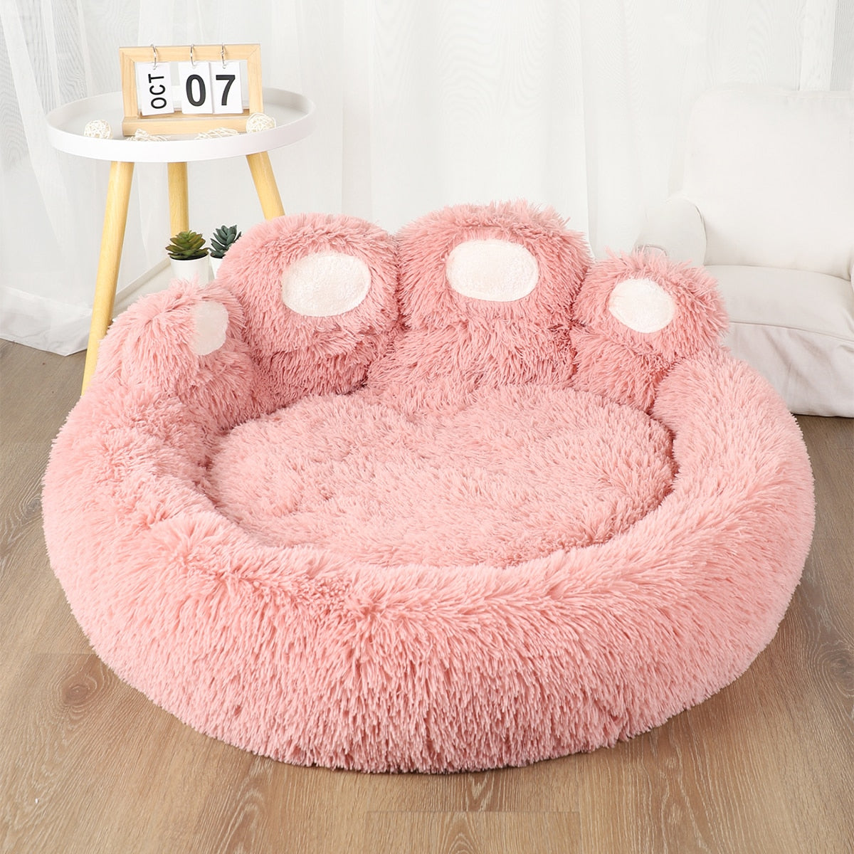 Cama Anti Ansiedade em Formato de Pata para Cachorro e Gato - Pet Pawzy™