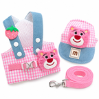 Kit Peitoral com Guia e Chapéu para Passeios para Cães e Gatos
