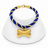 Azul e dourado