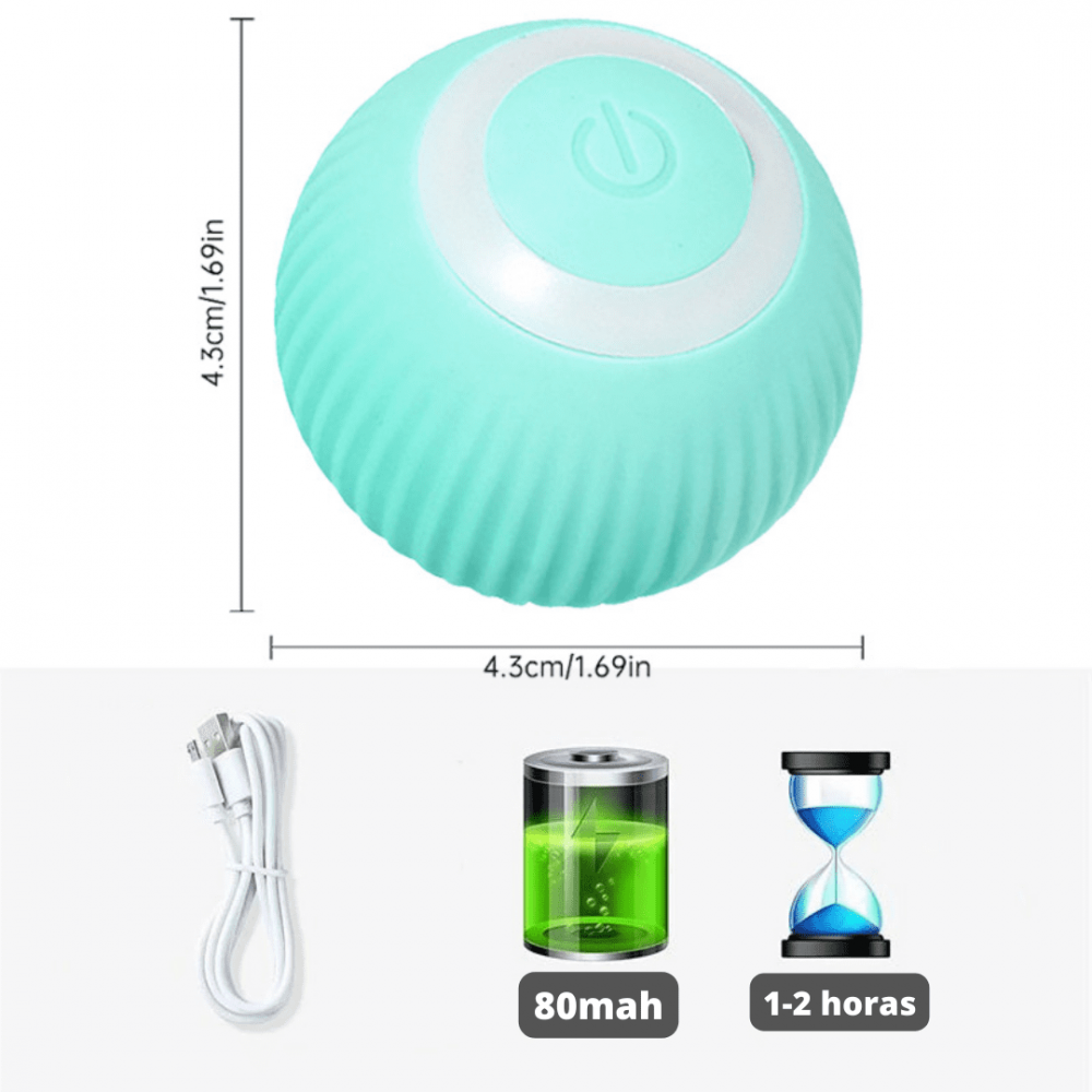 Bolinha Interativa Elétrica Automática para Cães e Gatos