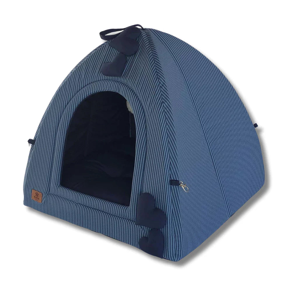 Cama Toquinha Pet Iglu Luxo com Almofada Removível para Cães e Gatos – CozyIglu™