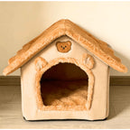 Cama Casinha Toca de Pelúcia  – Snouty™ + BRINDE: Cobertor Pet Magic™