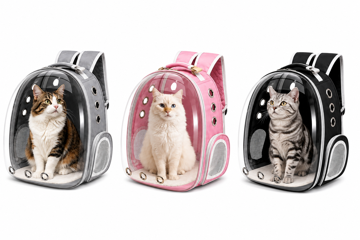 Mochila de Transporte Pet Visão Panorâmica Astronauta para Cachorro e Gato