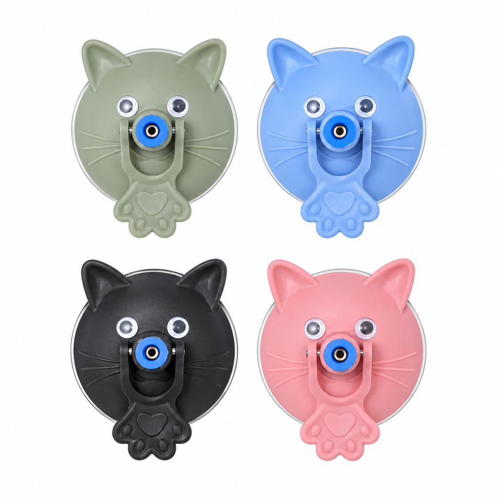 Brinquedo Interativo para Gatos com Varinha de Penas, Ventosa e Haste Destacável – Estímulo, Exercício e Diversão para Felinos